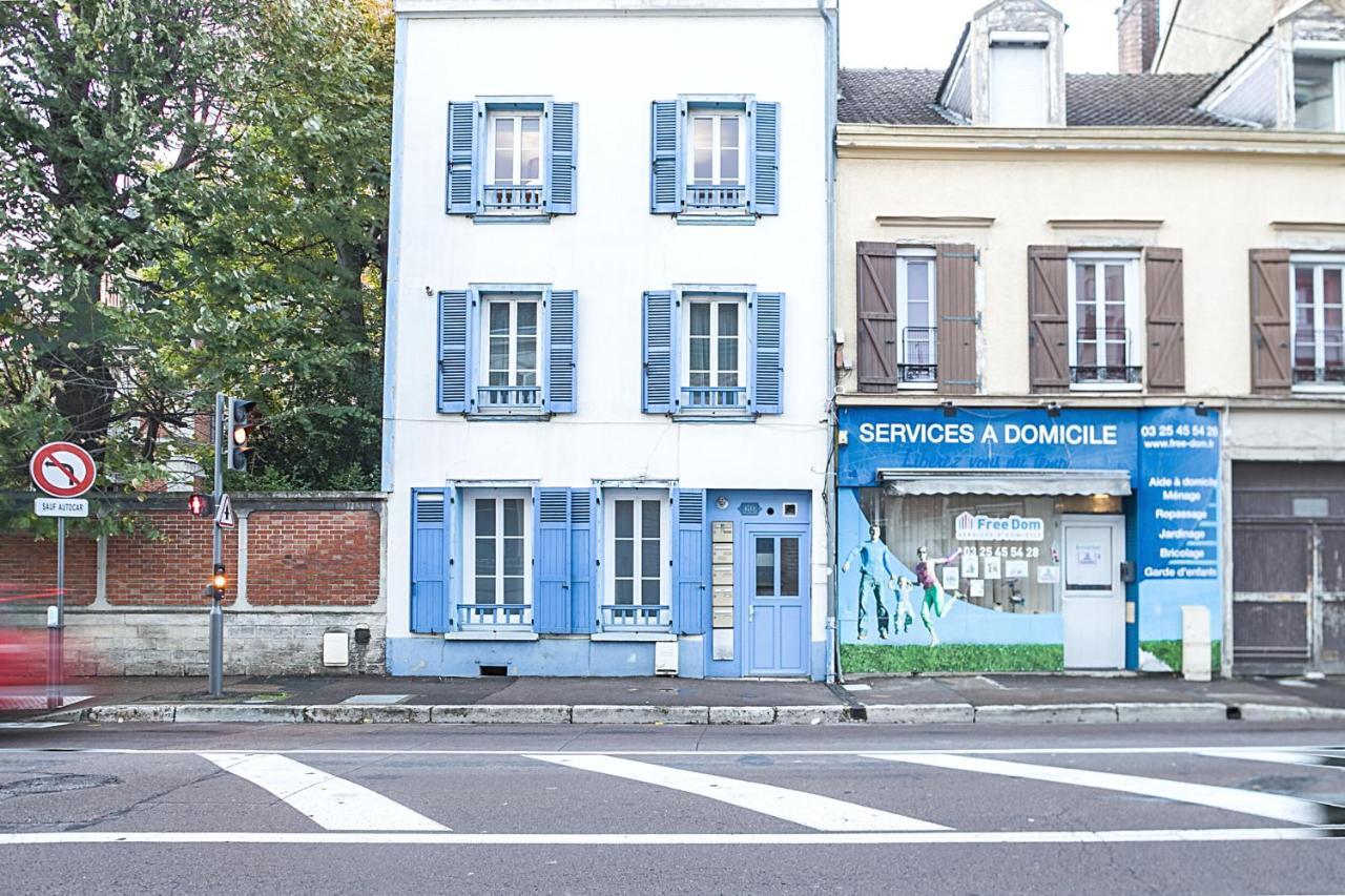 Le Cosy Pasteur 5 Min Hypercentre Parking Public Gratuit A Proximite Lejlighed Troyes Eksteriør billede